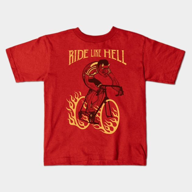 Ride like Hell Kids T-Shirt by spike00